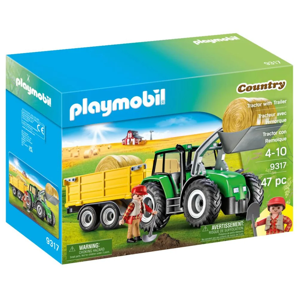 Playmobil Tractor with Trailer (9317) Image 1