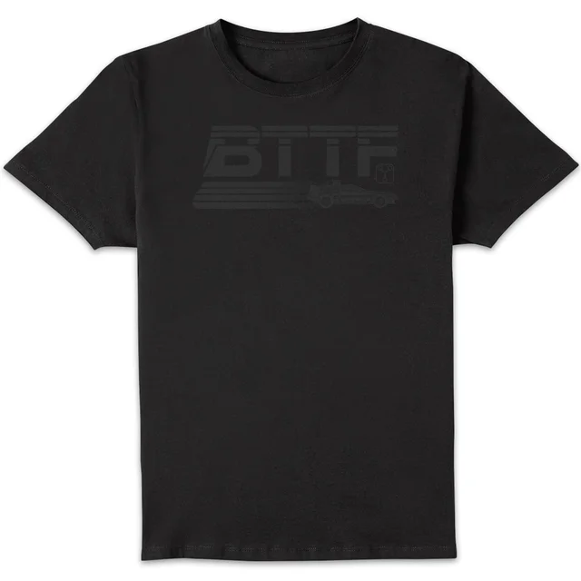 Back To The Future Monochrome Men's T-Shirt - Black