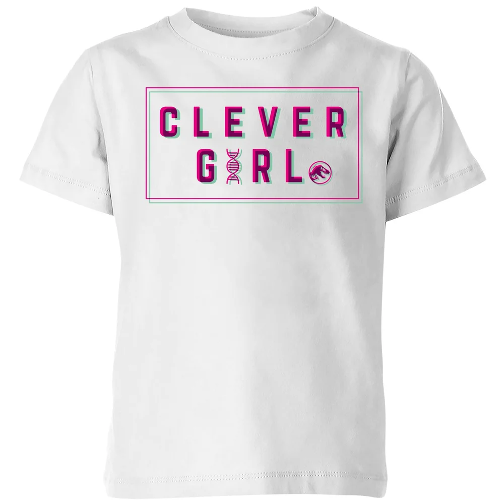 Jurassic Park Clever Girl Kids' T-Shirt - White - 3-4 Years Image 1