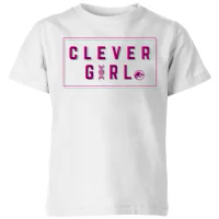 Jurassic Park Clever Girl Kids' T-Shirt - White - undefined undefined