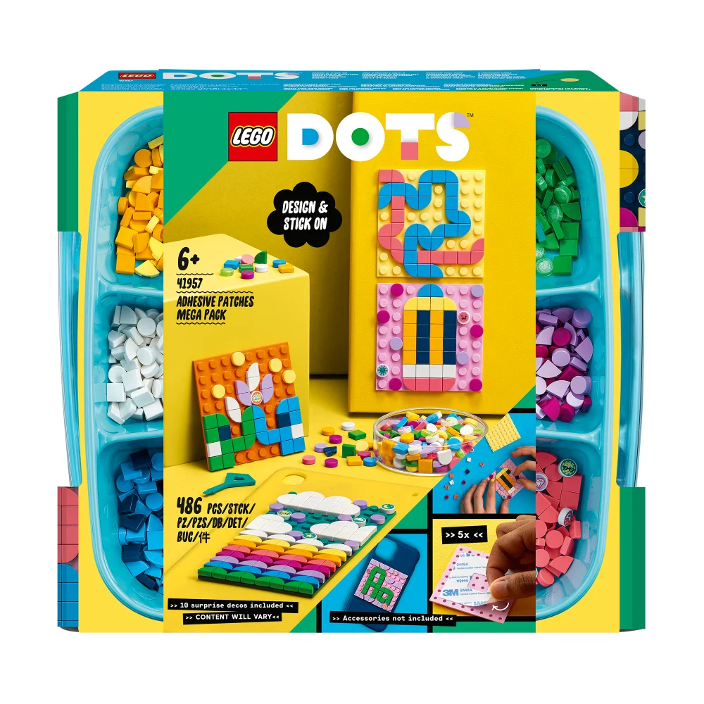 LEGO DOTS: Adhesive Patches Mega Pack Sticker Craft Set (41957) Image 1