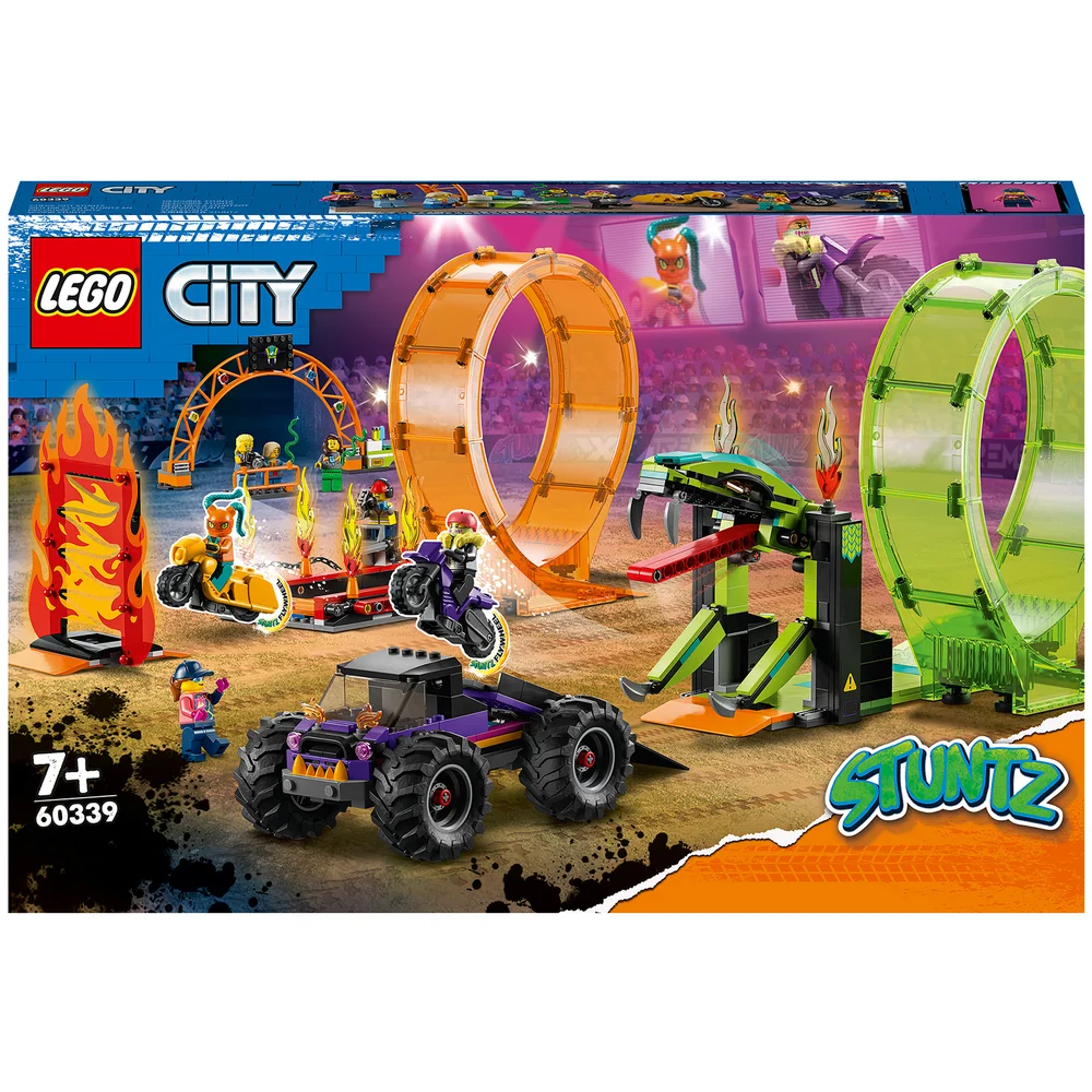 LEGO City: Stuntz Double Loop Stunt Arena Motorbike Set (60339) Image 1