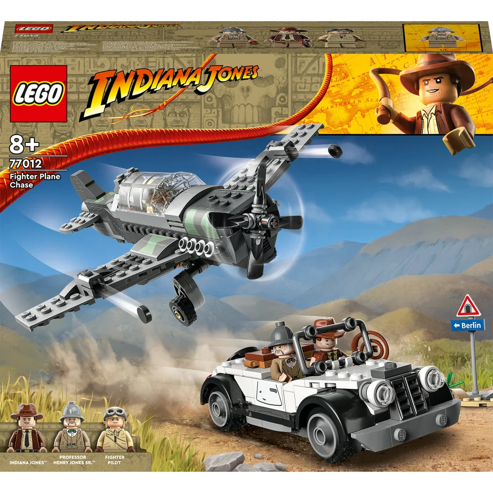 LEGO Indiana Jones Fighter Plane Chase with Toy Car (77012) Image 1