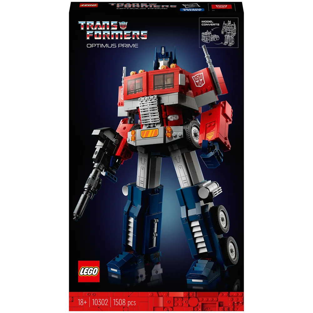 LEGO Icons Optimus Prime, Transformers Robot Model Set (10302) Image 1