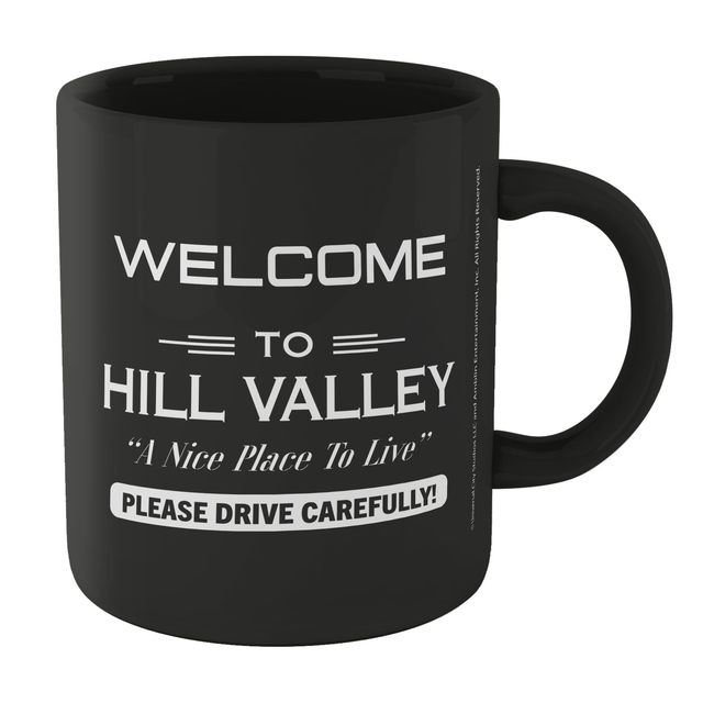 Back To The Future Welcome To Hill Valley Mug - Black