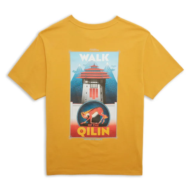 Fantastic Beasts Walk Of The Qilin Unisex T-Shirt - Mustard