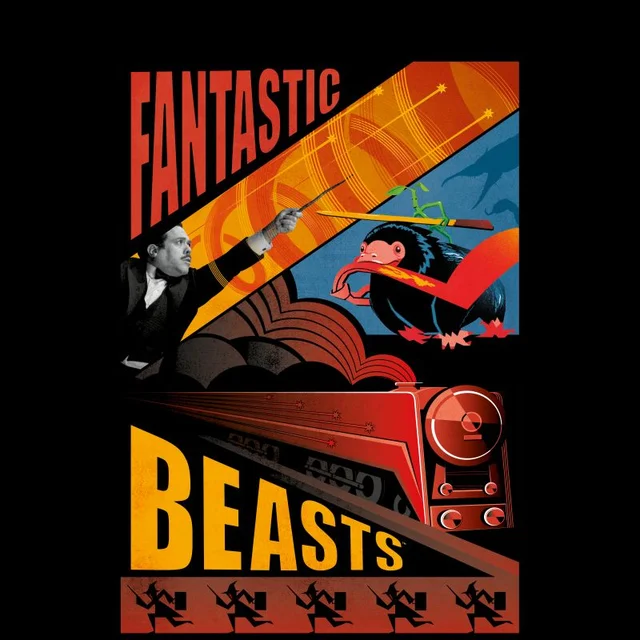 Fantastic Beasts Photographic Unisex T-Shirt - Black