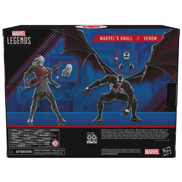 Hasbro Marvel Legends Series 60th Anniversary Marvel’s Knull and Venom 6 Inch Action Figure 2 Pack