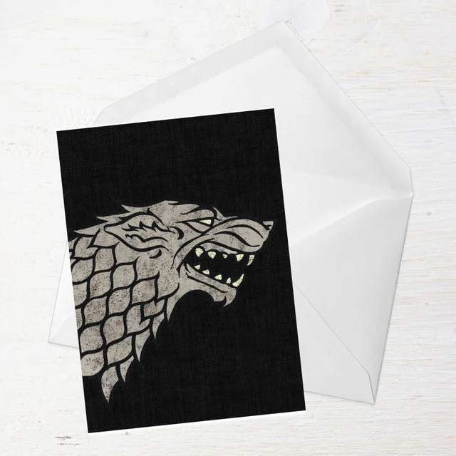 Game of Thrones House Stark Greetings Card