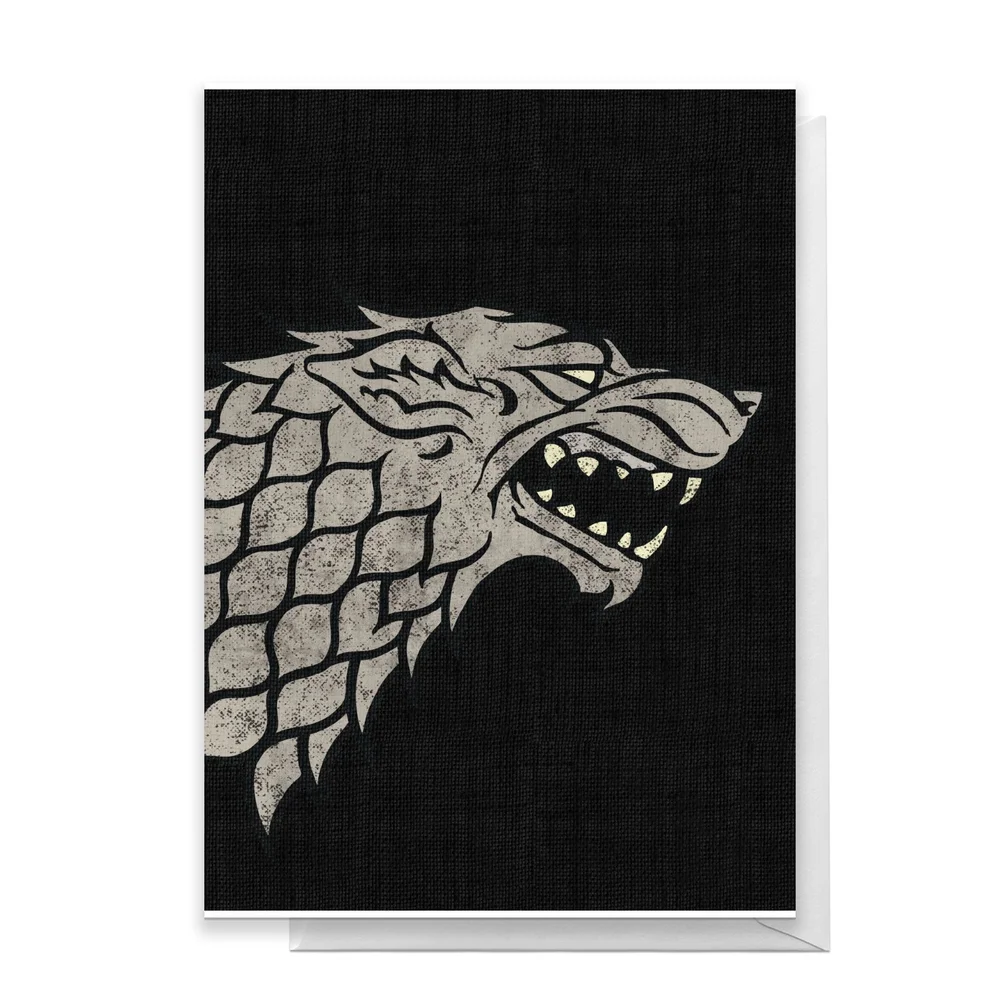 Game of Thrones House Stark Greetings Card - Standard Card Image 1