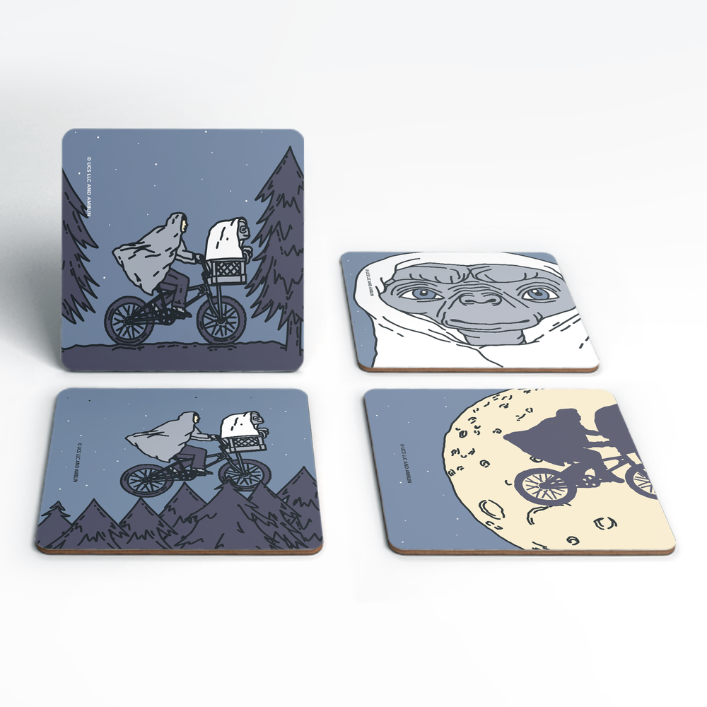 E.T. the Extra-Terrestrial E.T. Scenes Coaster Set Image 1