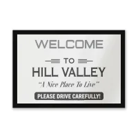 Back To The Future Hill Valley Entrance Mat