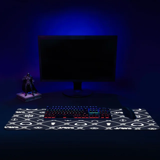 Jaws Icons Gaming Mouse Mat
