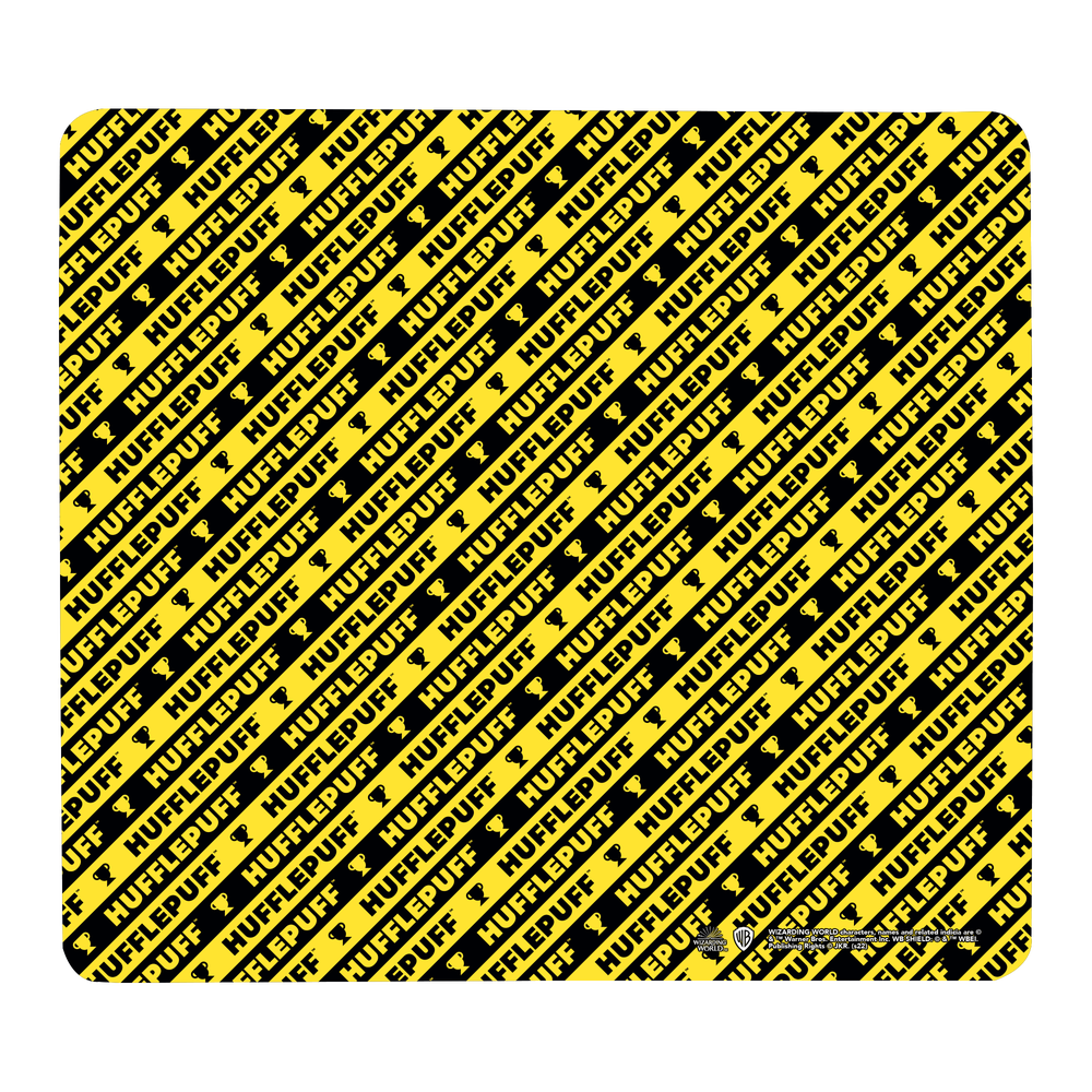 Harry Potter Hufflepuff Pattern Gaming Mouse Mat - Small Image 1