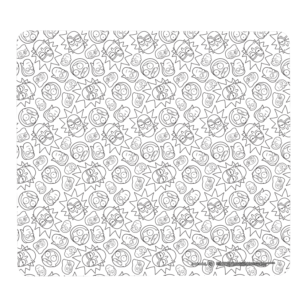 Rick And Morty Character Outlines Gaming Mouse Mat - Small Image 1