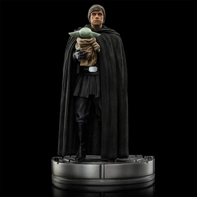 Iron Studios Star Wars The Mandalorian Luke Skywalker and Grogu 1/10 Art Scale Statue
