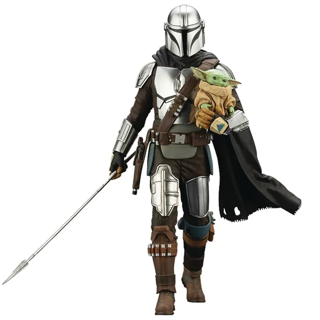 Kotobukiya The Mandalorian ARTFX Statue - The Mandalorian & Grogu with Beskar Staff