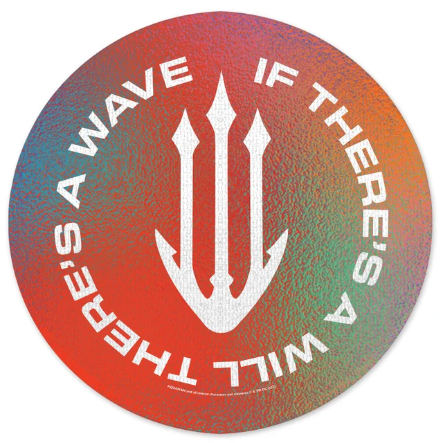 Aquaman Core If There Is A Will Round Bath Mat