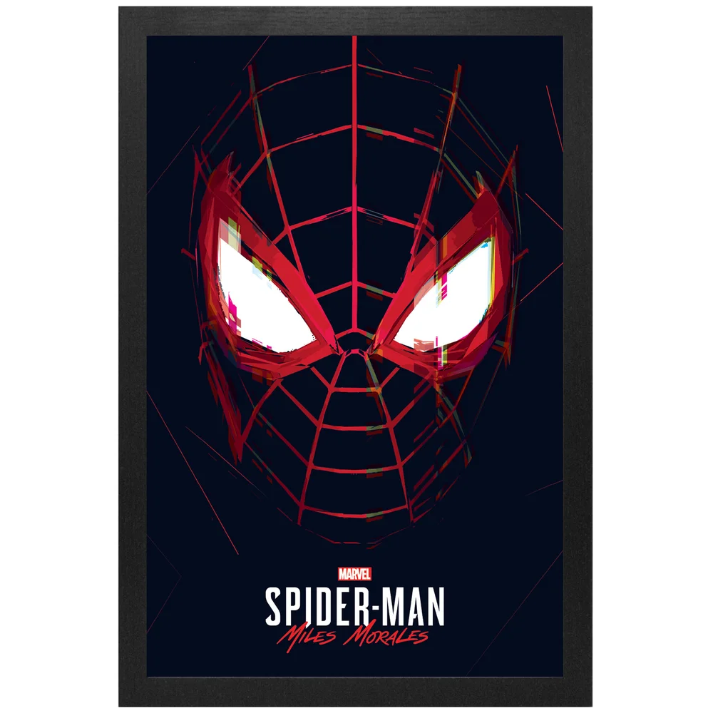 Marvel Spider-Man Miles Morales Spidey Eyes Framed Art Print Image 1