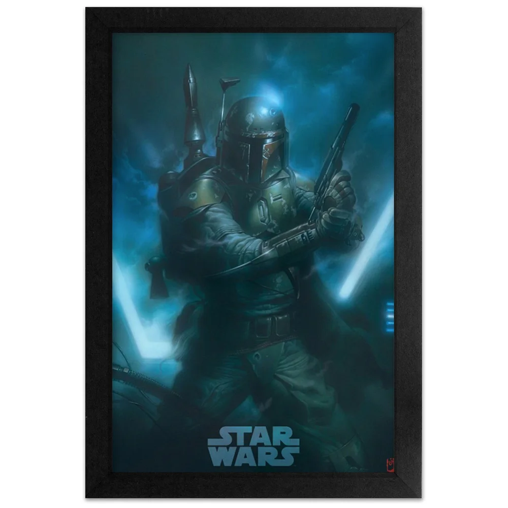 Star Wars Bounty Hunter Framed Art Print Image 1