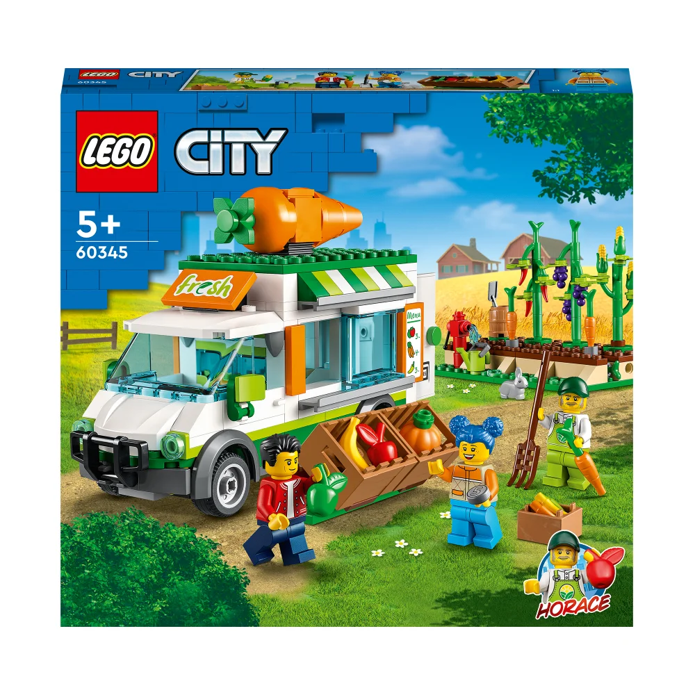 LEGO City: Farmers Market Van Food Truck, Farm Toy Set (60345) Image 1