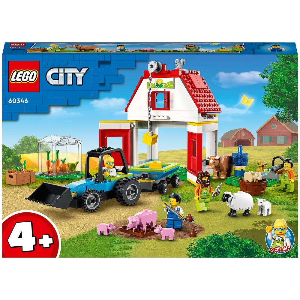 LEGO City: Barn & Farm Animals Set with Tractor Toy (60346) Image 1