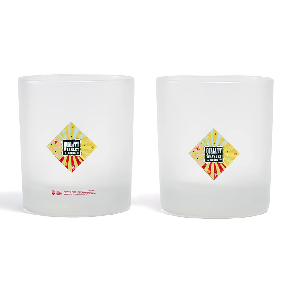Decorsome x Harry Potter Weasley Goods Glass Tumbler Image 1