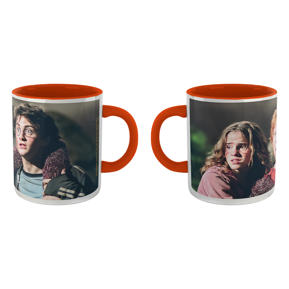 Harry Potter Hermione Ron And Harry Mug - Orange Image 1