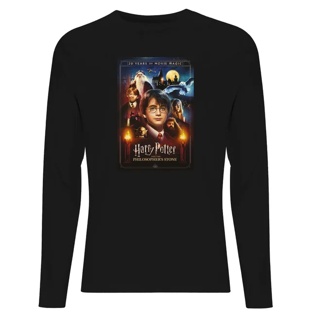 Harry Potter Philosopher's Stone Unisex Long Sleeve T-Shirt - Black