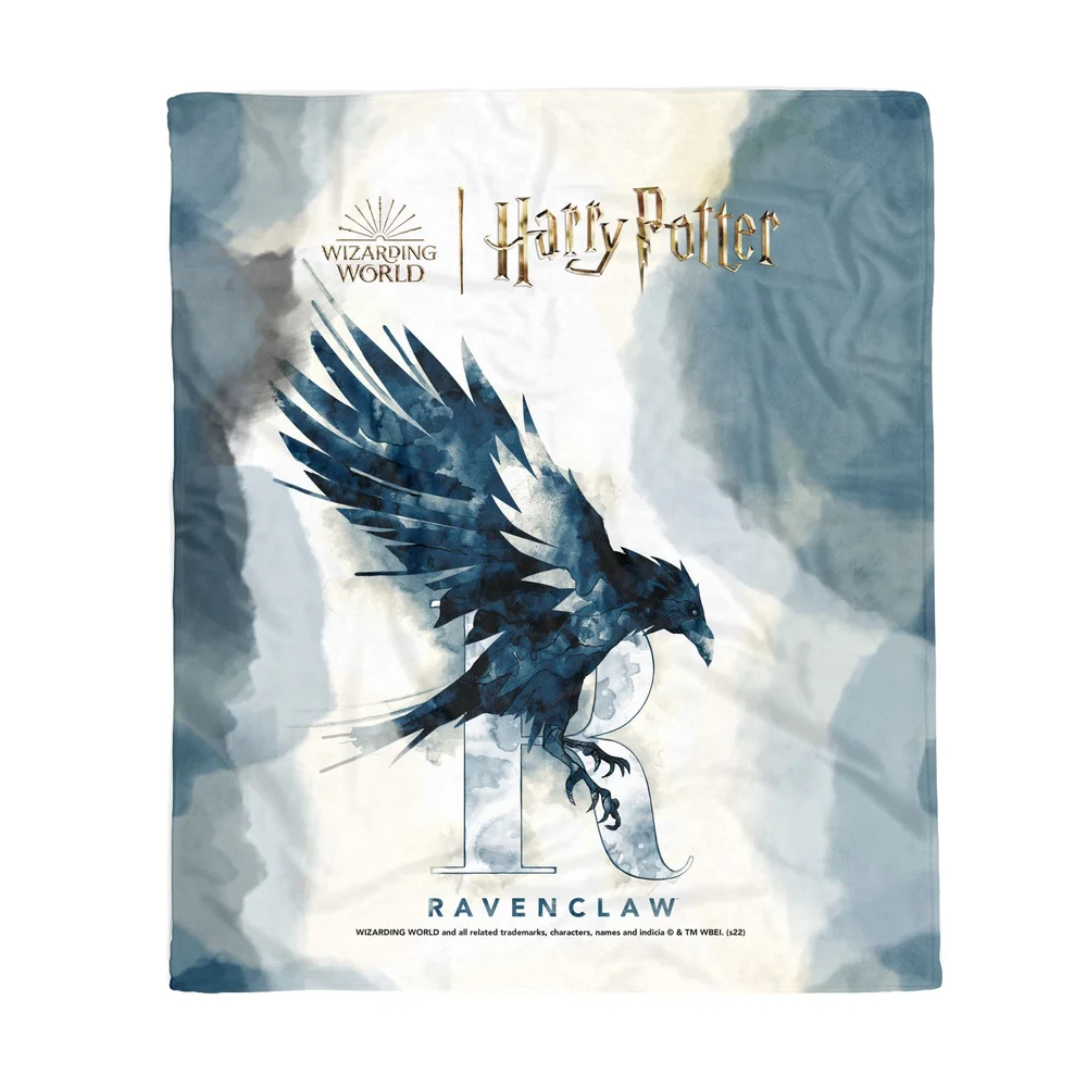 Harry Potter Ravenclaw Watercolour Effect Fleece Blanket - M Image 1
