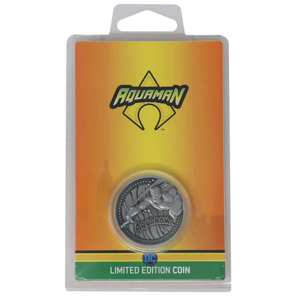 Fanattik Aquaman DC Comics Limited Edition Collectible Coin Image 1