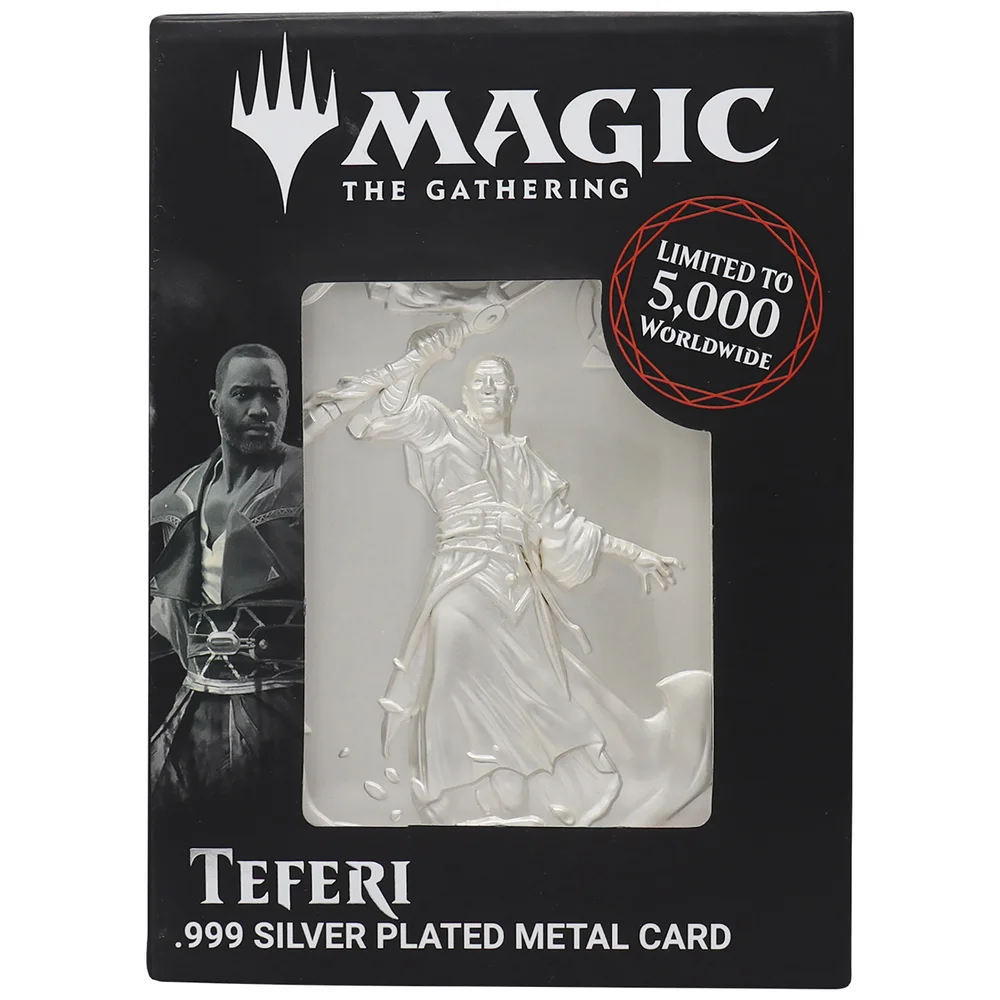 Fanattik Magic the Gathering Limited Edition .999 Silver Plated Teferi Metal Collectible Image 1