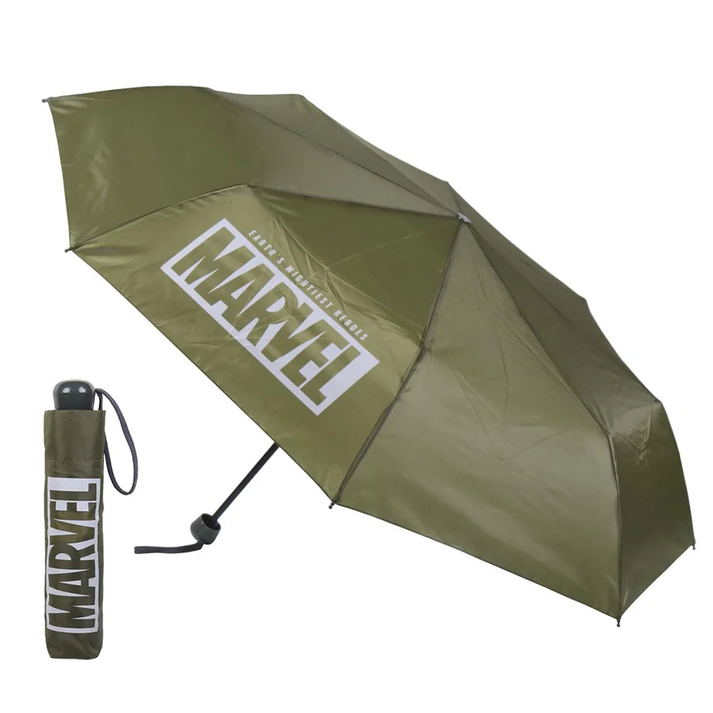 Marvel Logo Umbrella - Khaki Green Image 1