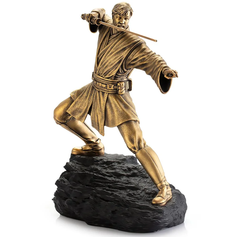 Royal Selangor Limited Edition Star Wars Obi Wan Gilt Figure (300 Pieces Worldwide) Image 1