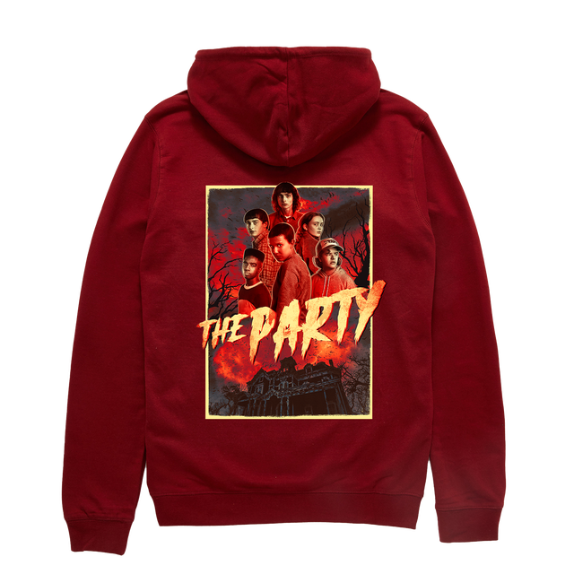 Stranger Things Alternative Logo Hoodie - Burgundy
