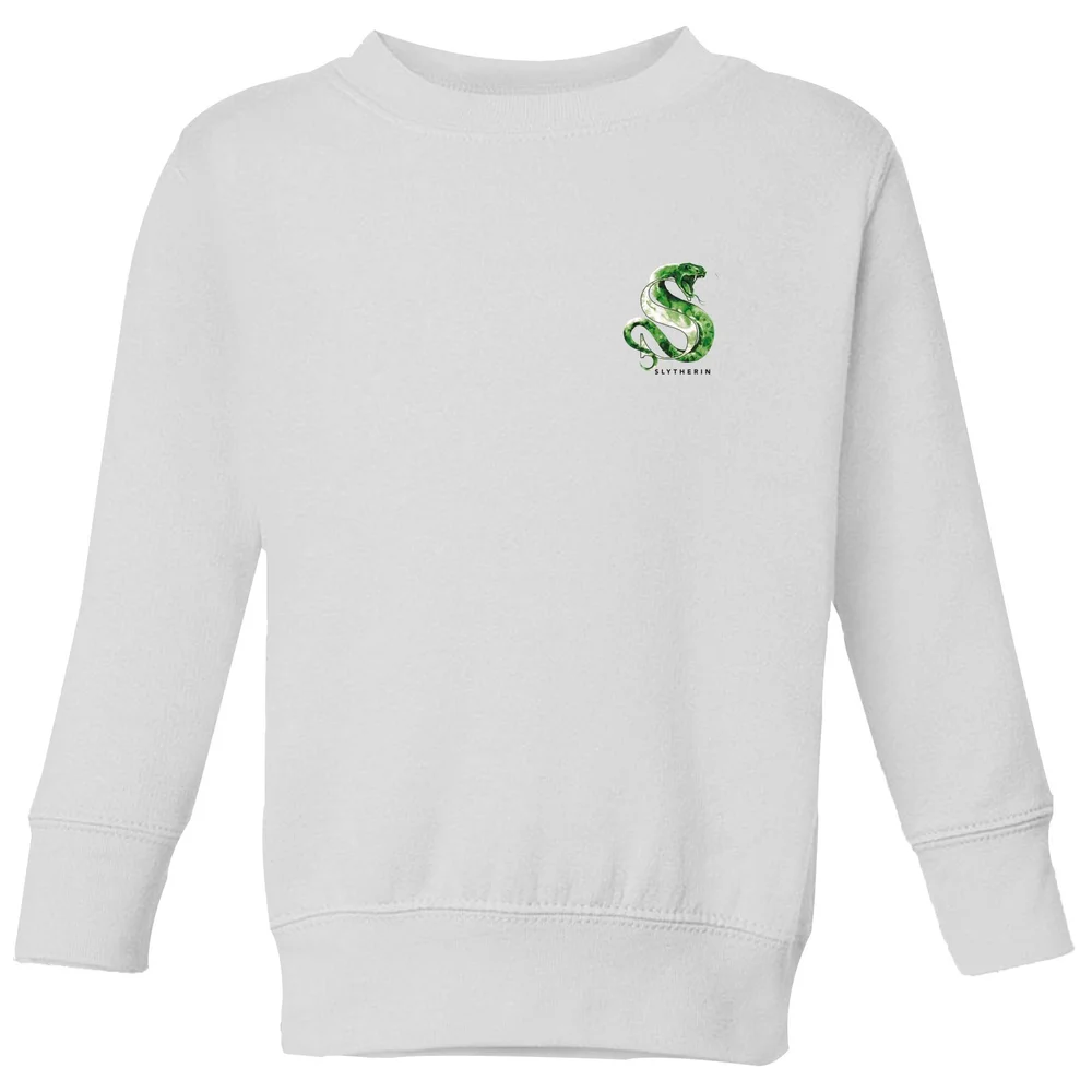 Harry Potter Slytherin Kids' Sweatshirt - White - 3-4 Years - White Image 1