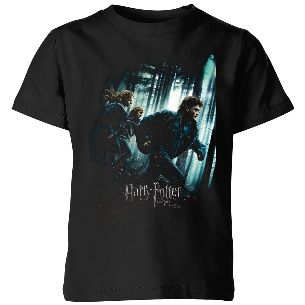 Harry Potter Deathly Hallows Part 1 Kids' T-Shirt - Black - 3-4 Years Image 1