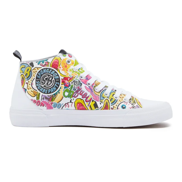 Akedo x SpongeBob SquarePants High Top - White