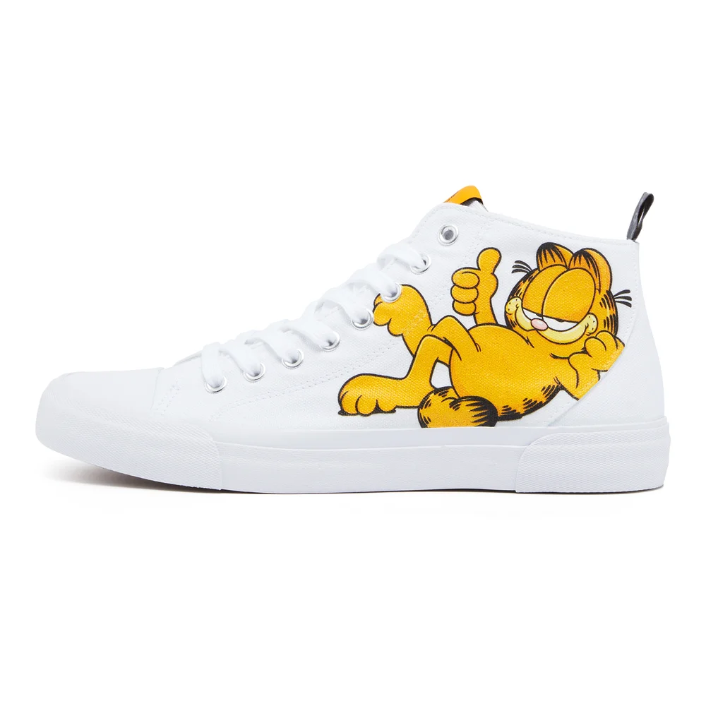 Akedo x Garfield High Top - White - UK 3 / EU 35.5 / US Men's 3.5 / Women's 5 Image 1