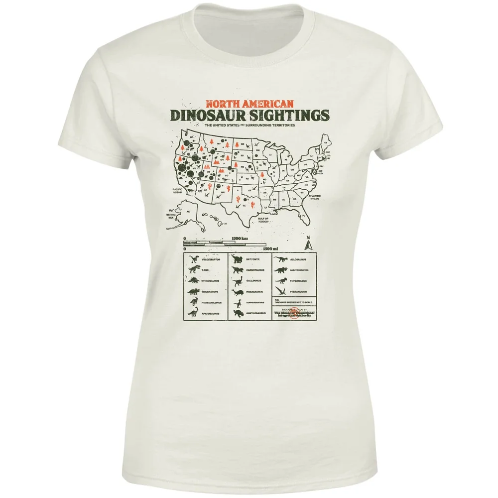 Jurassic World Dinosaur Sightings Women's T-Shirt - Cream - M - Cream Image 1