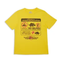 Jurassic World Triceratops Encounter Survival Guide Men's T-Shirt - Yellow