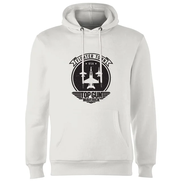 Top Gun Maverick Fighter Town USA Hoodie - White