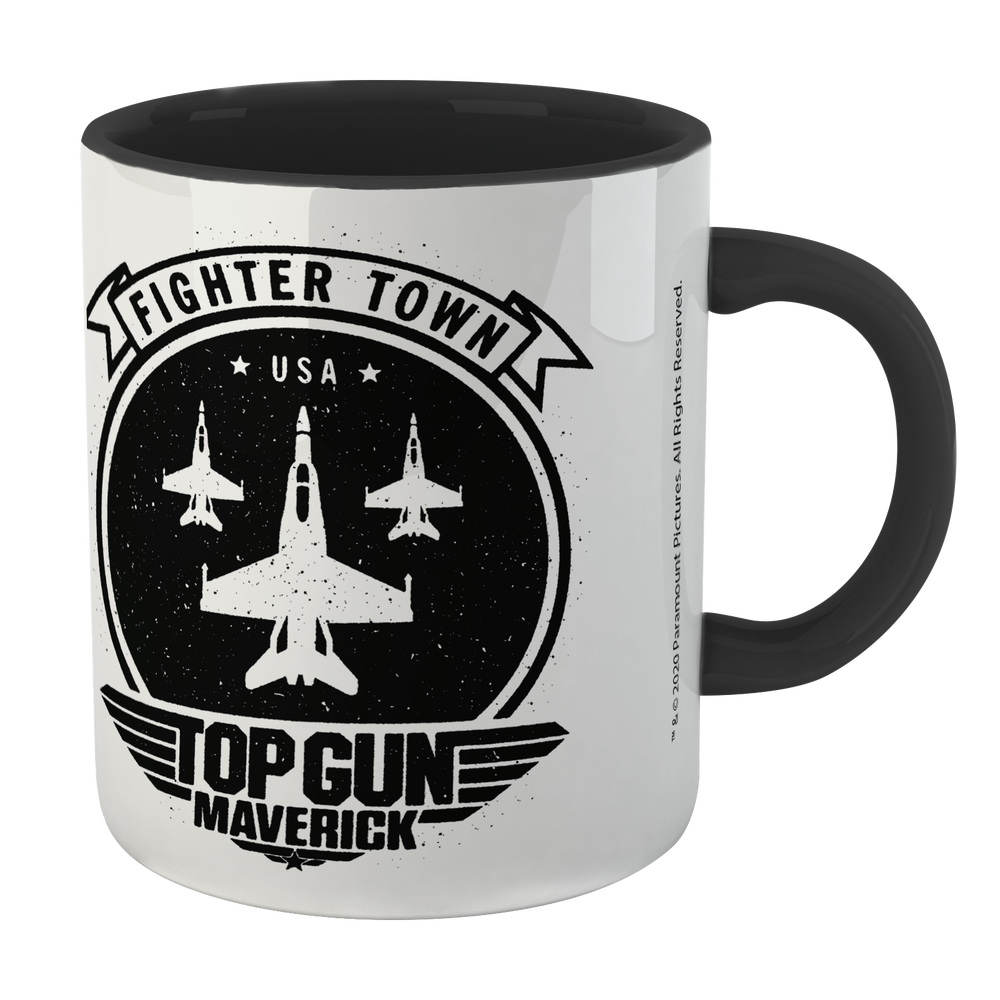 Top Gun Maverick Fighter Town USA Mug - Black Image 1