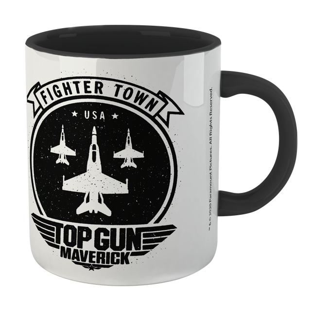 Top Gun Maverick Fighter Town USA Mug - Black