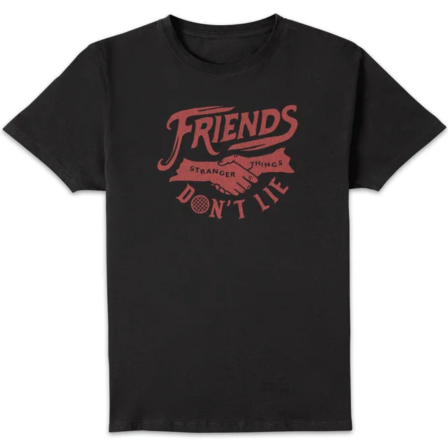 Stranger Things Friends Don't Lie Unisex T-Shirt - Black
