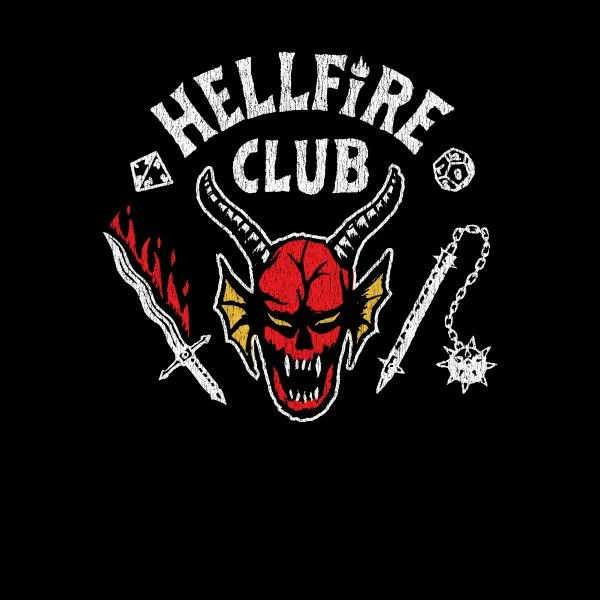 Stranger Things Hellfire Club Vintage Women's T-Shirt - Black