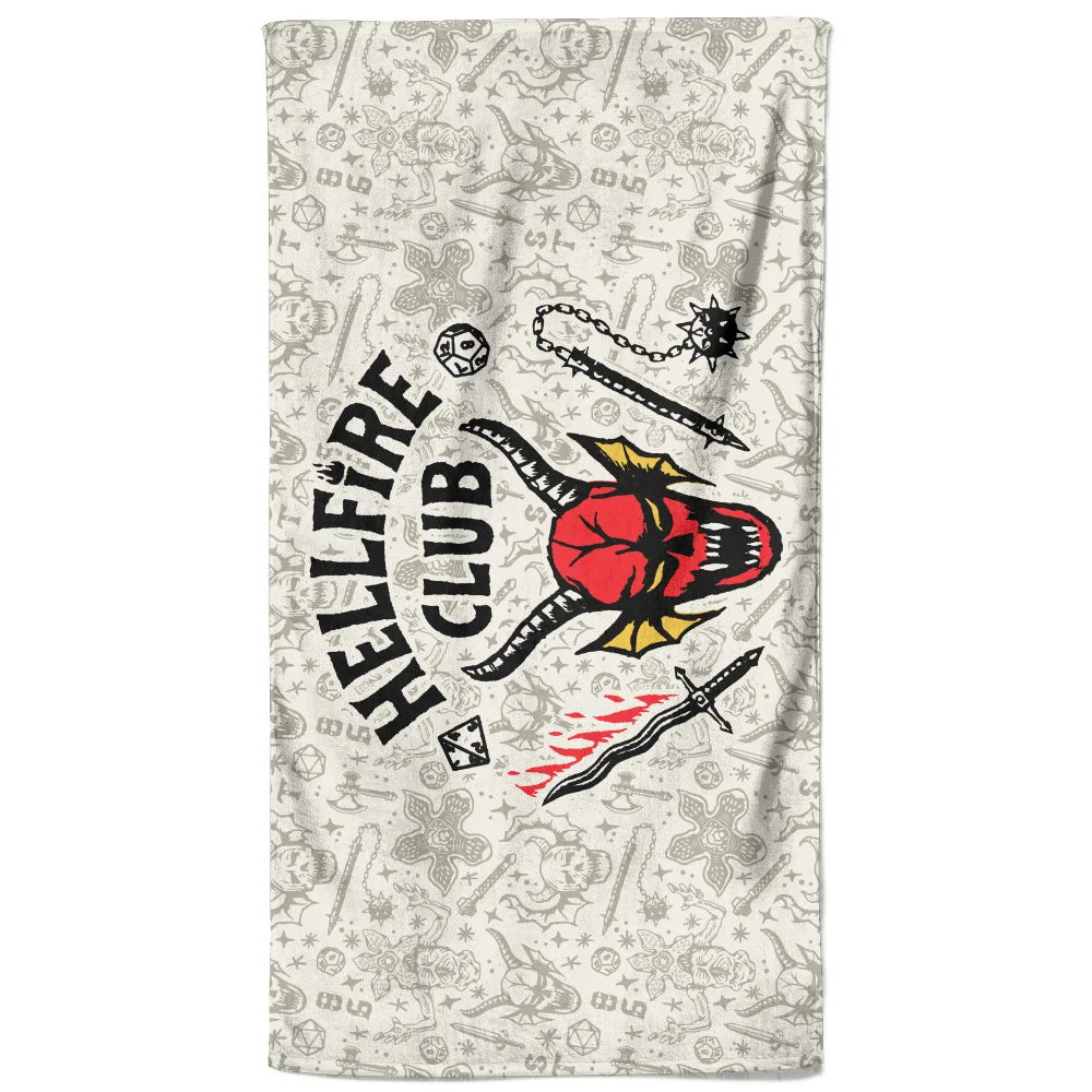 Stranger Things Hellfire Club Beach Towel Image 1