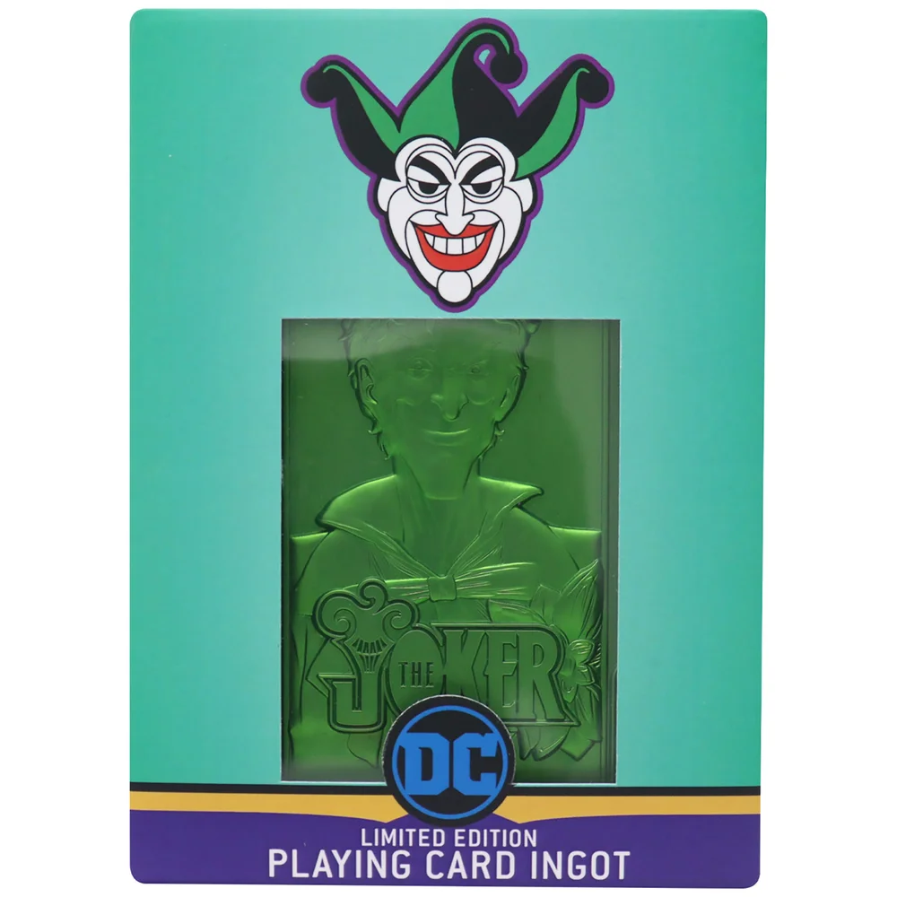 Fanattik The Joker Playing Card Limited Edition Ingot Image 1