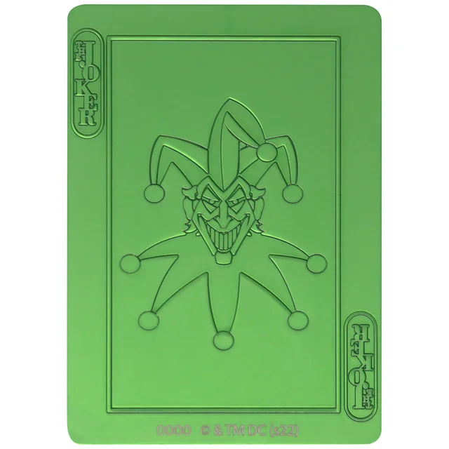 Fanattik The Joker Playing Card Limited Edition Ingot