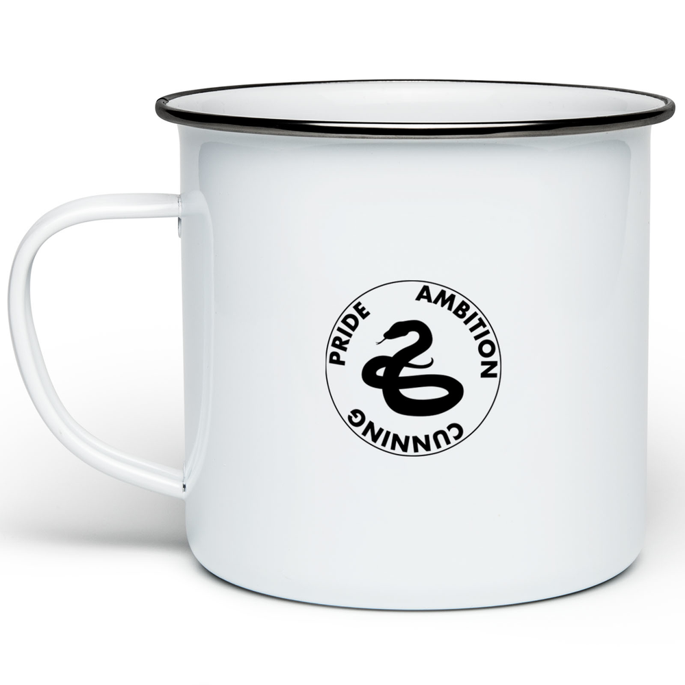 Harry Potter Slytherin House Enamel Mug - White Image 1
